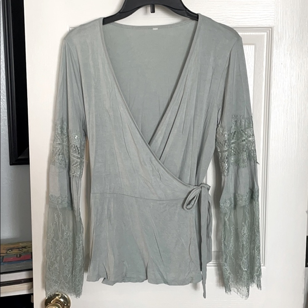 Wrap around blouse